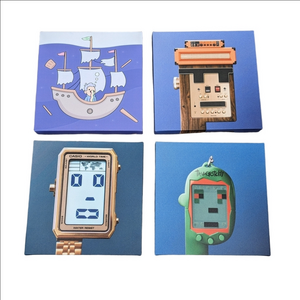 4 Canvas Art Prints Casio Punk NFT Tamagotchi Tech